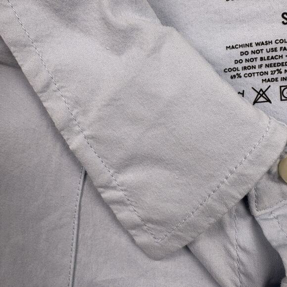 Tecovas Shirt Mens Small Blue Western Pearl Snap Button Down Long Sleeve Cowboy - Picture 5 of 15